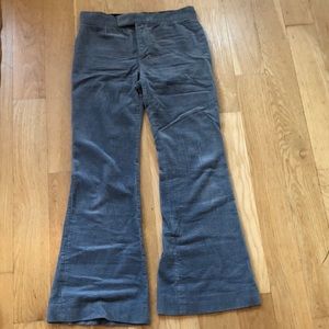 Zara corduroy grey blue flared pants